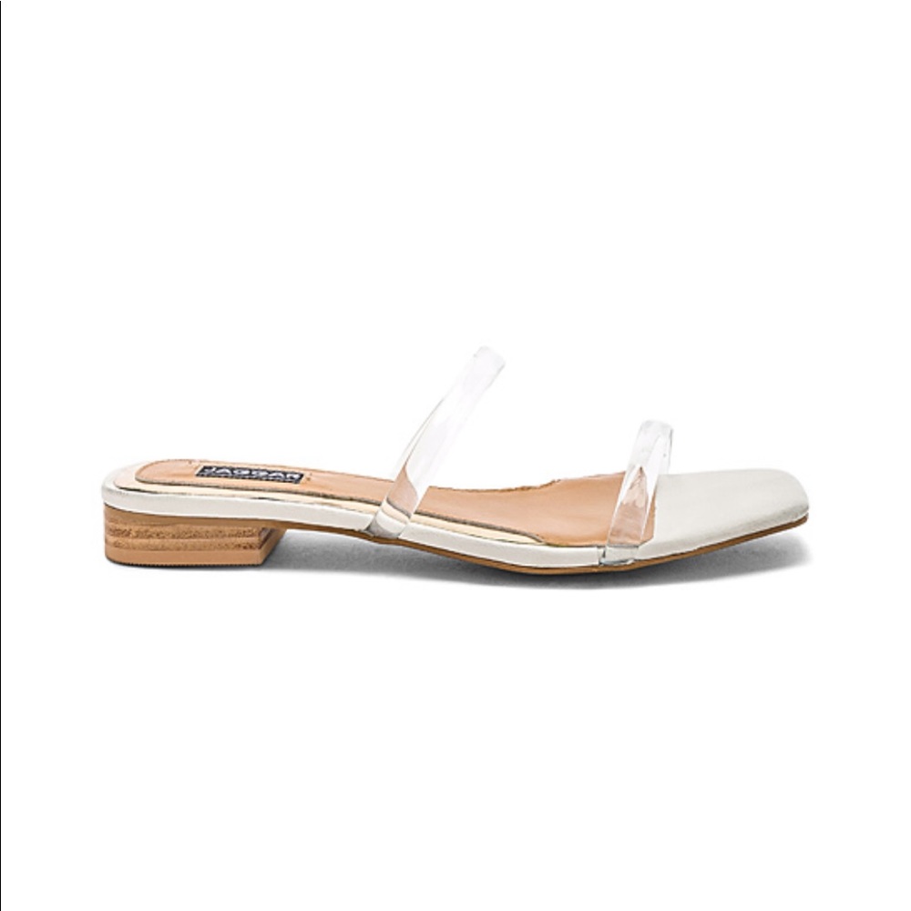 Jaggar Perspex Clear Sandals from Revolve Size 37
